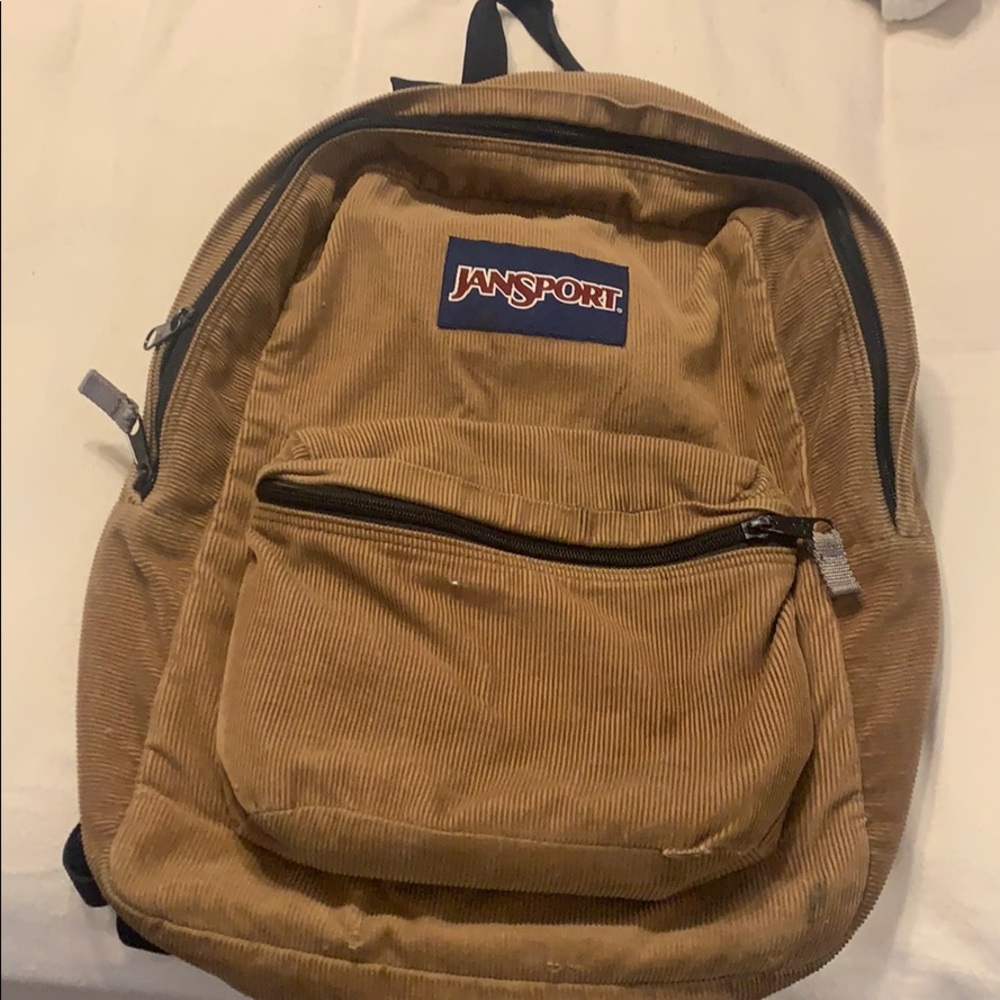 Corduroy Jansport backpack